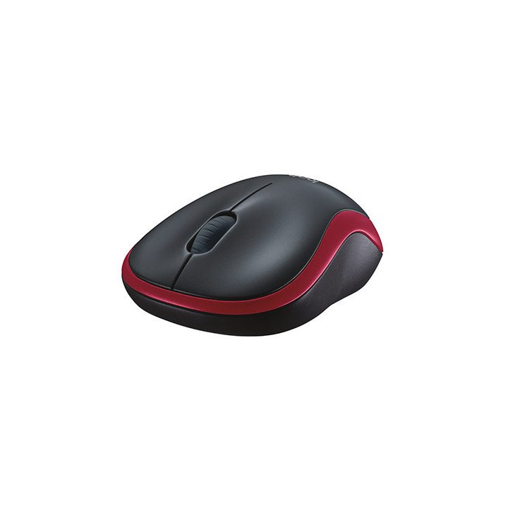 עכבר אלחוטי Logitech Wireless M185 בצבע אדום