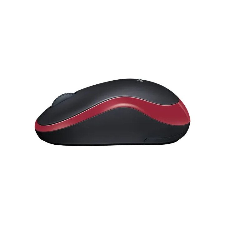 עכבר אלחוטי Logitech Wireless M185 בצבע אדום