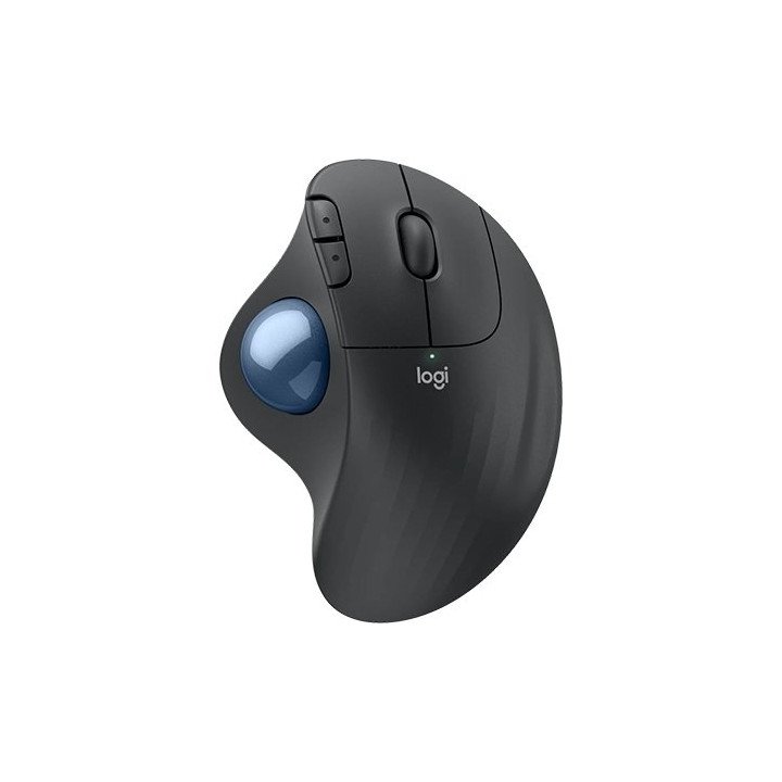 עכבר אלחוטי ארגונומי Logitech ERGO M575S - צבע גרפיט כדור כחול