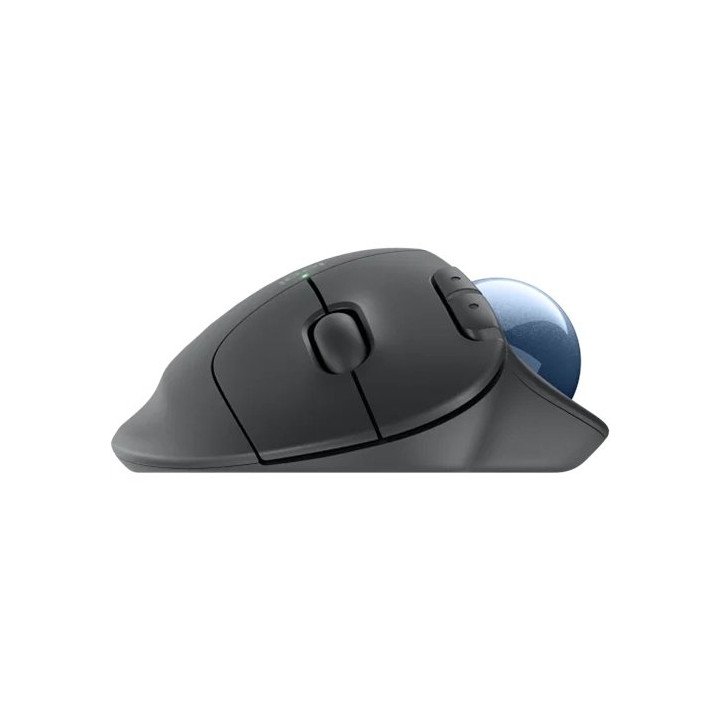עכבר אלחוטי ארגונומי Logitech ERGO M575S - צבע גרפיט כדור כחול