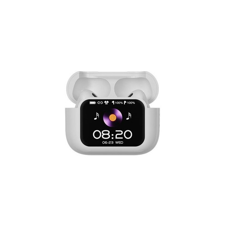 אוזניות בלוטוס אלחוטיות Mizuki Bluetooth ANC/ENC כולל כיסוי טעינה עם מ