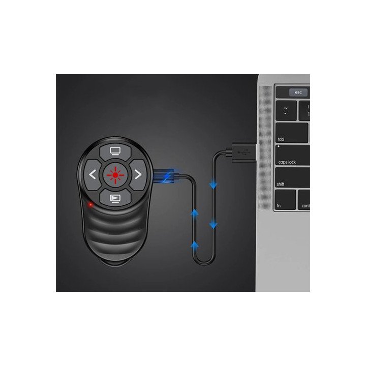 שלט מצגות אצבע אלחוטי נטען  Super Peripherals Laser Presentation Remot