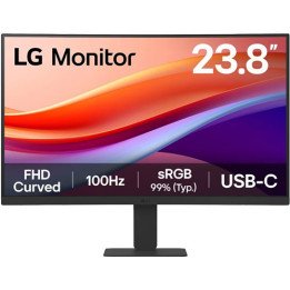 מסך מחשב קעור 23.8 אינץ  LG 24U421A 100Hz VA USB-C 15W