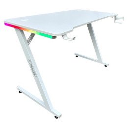 שולחן גיימינג לבן עם תאורת RGB דרגון 120 סמ Dragon TZ – משלוח חינם