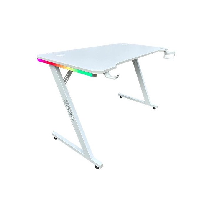שולחן גיימינג לבן עם תאורת RGB דרגון 120 סמ Dragon TZ – משלוח חינם