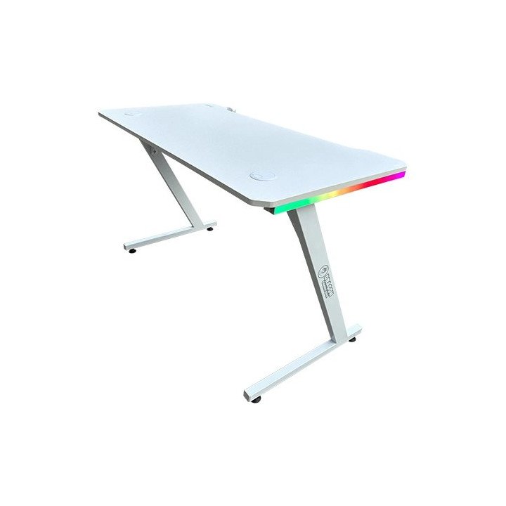 שולחן גיימינג לבן עם תאורת RGB דרגון 120 סמ Dragon TZ – משלוח חינם