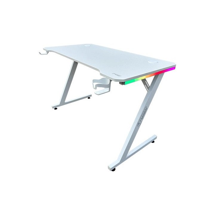 שולחן גיימינג לבן עם תאורת RGB דרגון 120 סמ Dragon TZ – משלוח חינם