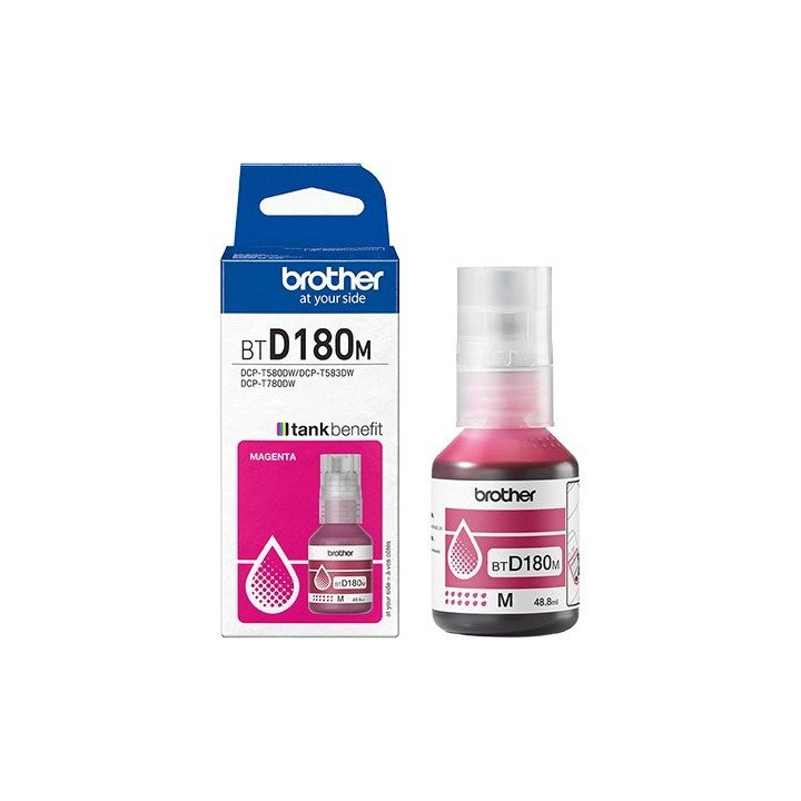 בקבוק דיו אדום BTD180M למדפסת Brother DCP-T580DW / DCP-T780DW