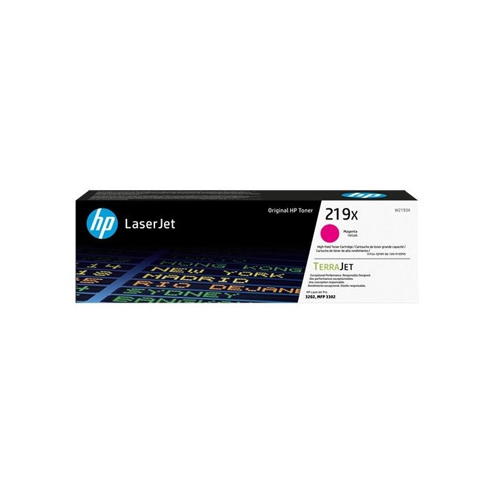 טונר למדפסת לייזר HP בצבע מגנטה 219X LaserJet (W2193X)
