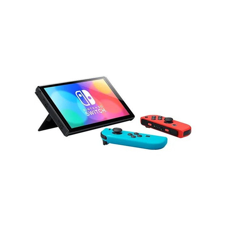 נינטנדו סוויץ' Nintendo Switch OLED בנפח 64GB - בצבע כחול ואדום