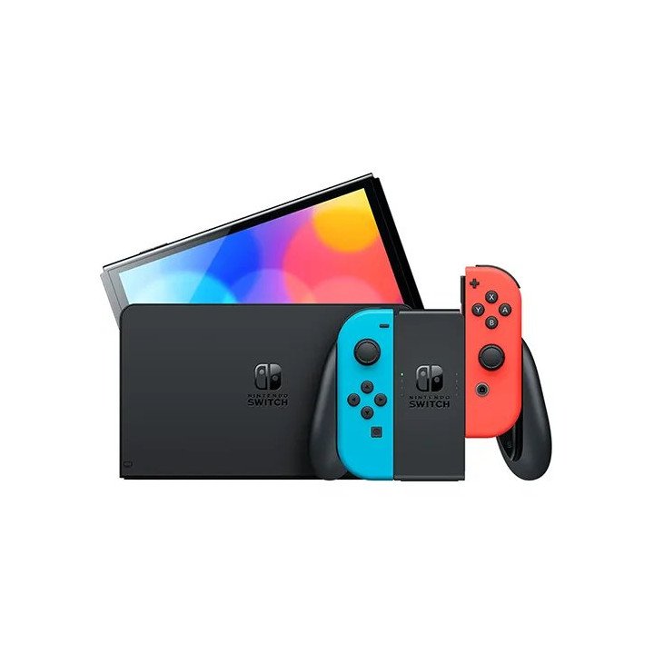 נינטנדו סוויץ' Nintendo Switch OLED בנפח 64GB - בצבע כחול ואדום