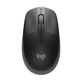 עכבר אלחוטי לוג'יטק Logitech M190 Full-Size בצבע שחור ואפור