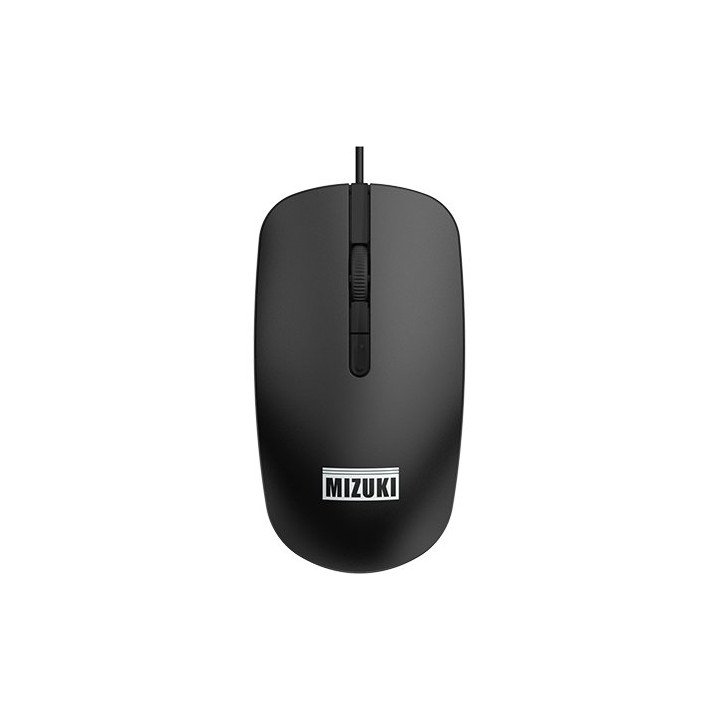 סט מקלדת ועכבר חוטי MIZUKI CK234U-CM627U עברית-אנגלית בצבע שחור