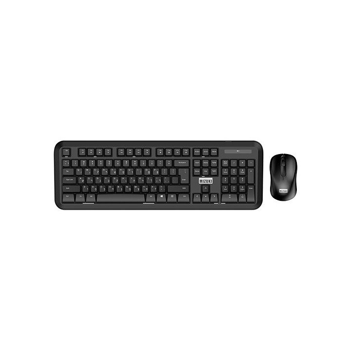 סט מקלדת ועכבר אלחוטי MIZUKI CK510G-CM892G  2.4G עברית-אנגלית בצבע שחו