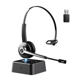 אוזניות מוקד אלחוטיות בלוטוס טעינת USB-C עם מיקרופון Mizuki Bluetooth-