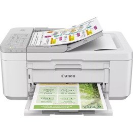 מדפסת משולבת אלחוטית צבעונית קנון Canon PIXMA TR4756i בצבע לבן