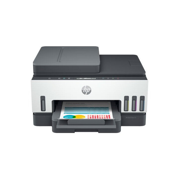 מדפסת HP משולבת אלחוטית צבעונית הזרקת דיו Smart Tank 750 All-in-One (6