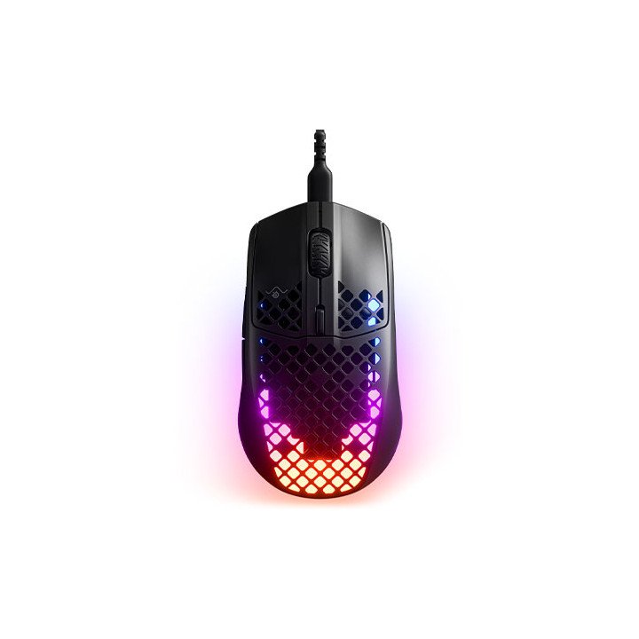 עכבר גיימינג חוטי SteelSeries Aerox 3 Gaming  כולל תאורת לד צבע שחור