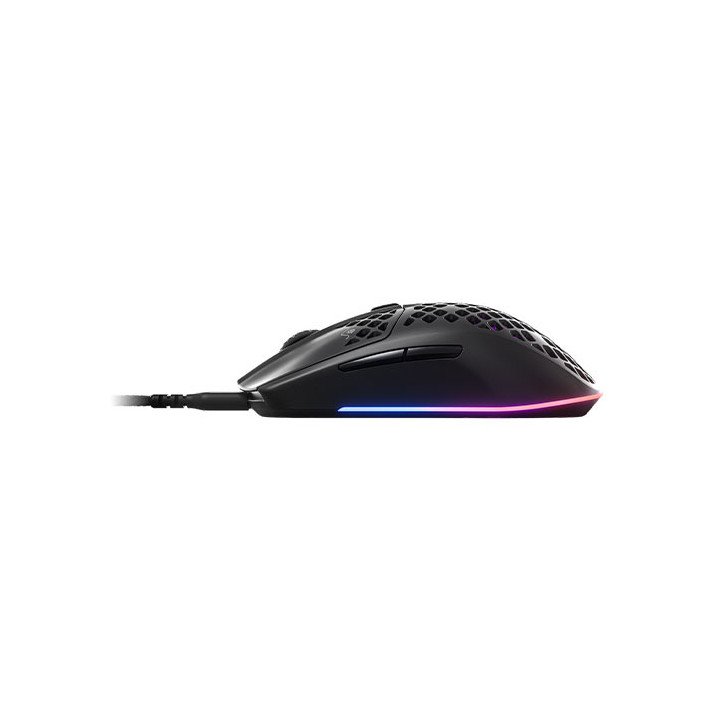 עכבר גיימינג חוטי SteelSeries Aerox 3 Gaming  כולל תאורת לד צבע שחור