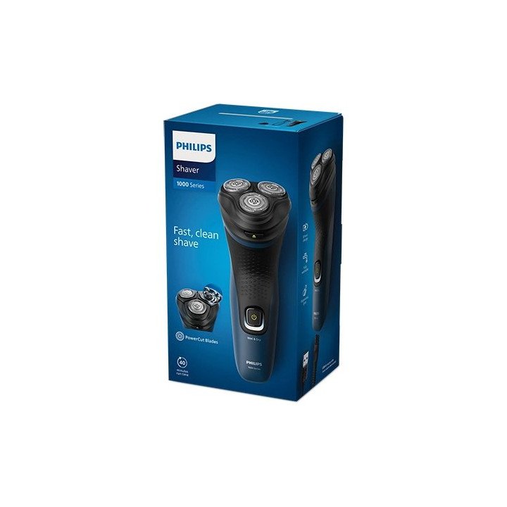 מכונת גילוח פיליפס נטענת Philips 1000 Series S1151/00 לשימוש רטוב ויבש