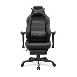 כיסא גיימינג קוגר שחור וזהב עם הדום נשלף Cougar EXPLORE NEO GOLD – משל