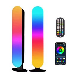 תאורת גיימינג - זוג פסי תאורה MIZUKI LED RGB עם שלט רחוק וסנכרון מוזיק