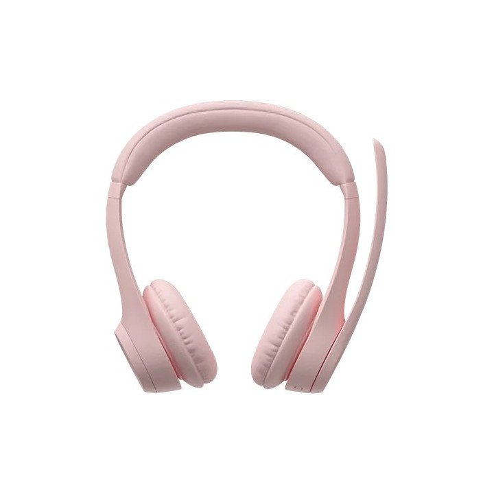 אוזניות אלחוטיות בלוטוס Logitech Zone 300 Bluetooth בצבע ורוד
