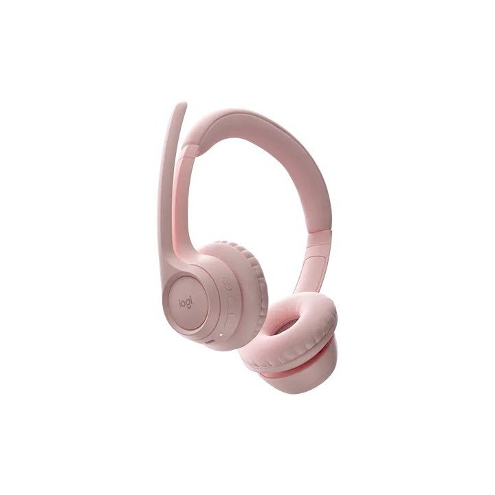 אוזניות אלחוטיות בלוטוס Logitech Zone 300 Bluetooth בצבע ורוד