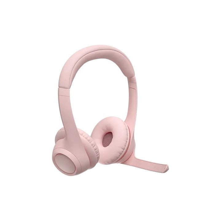 אוזניות אלחוטיות בלוטוס Logitech Zone 300 Bluetooth בצבע ורוד