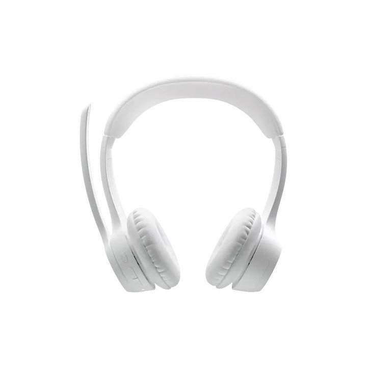אוזניות אלחוטיות בלוטוס Logitech Zone 300 Bluetooth בצבע לבן