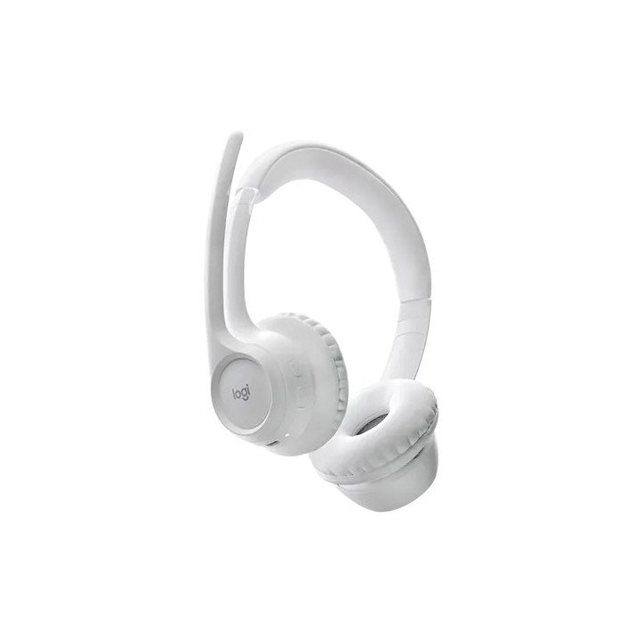 אוזניות אלחוטיות בלוטוס Logitech Zone 300 Bluetooth בצבע לבן