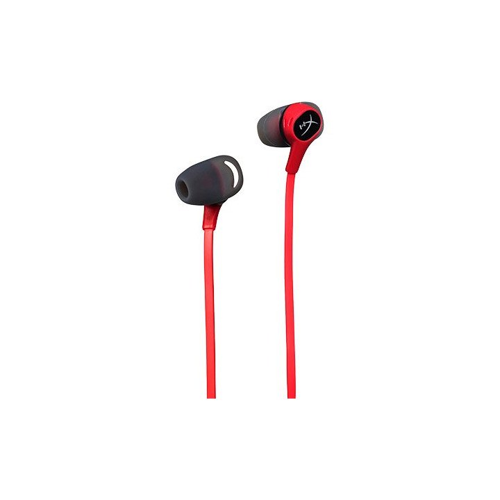 אוזניות גיימינג חוטיות HyperX Cloud Earbuds II בצבע שחור ואדום
