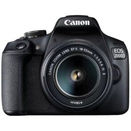 מצלמה דיגיטלית קנון - כוללת עדשה - CANON EOS 2000D DSLR EOS2000D - EF-