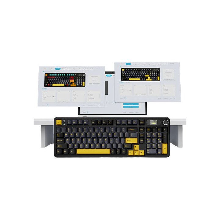 מקלדת גיימינג מכנית אלחוטית Shark Attack X98PRO בצבע Star Black