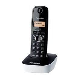 טלפון אלחוטי Panasonic KX-TG1611 בצבע שחור ולבן