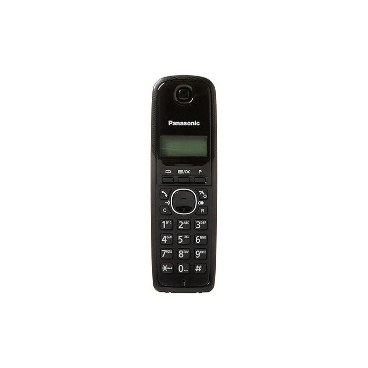 טלפון אלחוטי Panasonic KX-TG1611 בצבע שחור ולבן