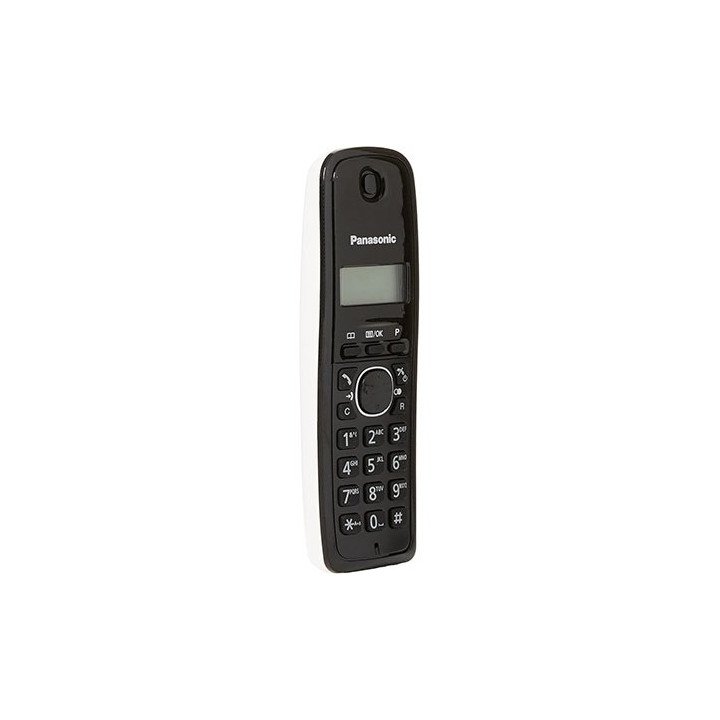 טלפון אלחוטי Panasonic KX-TG1611 בצבע שחור ולבן
