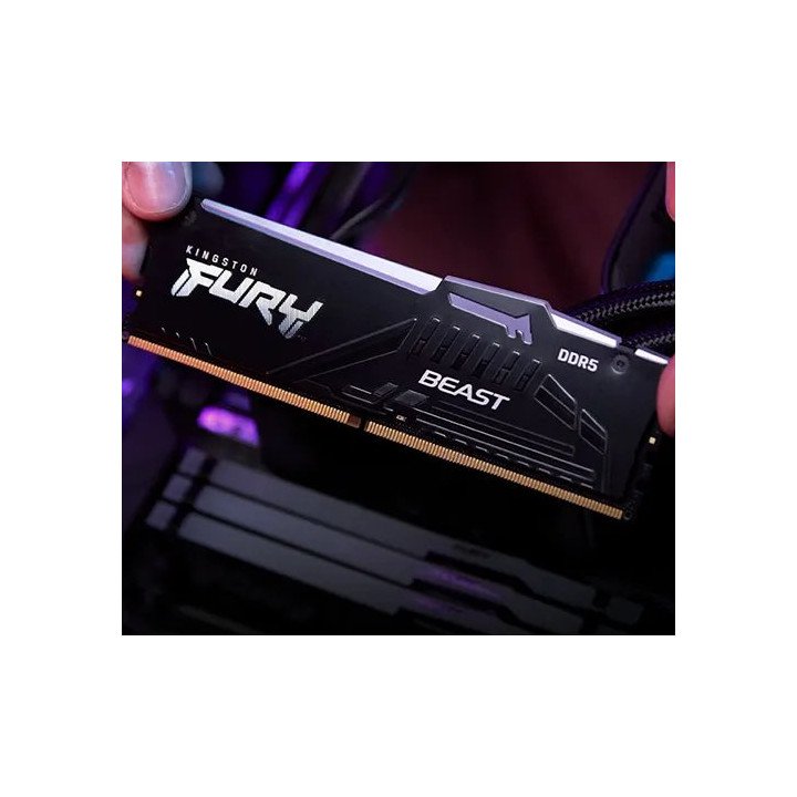 זכרון למחשב Kingston Fury Beast RGB DDR5 5200MHz 32GB KF552C40BBA-32 D