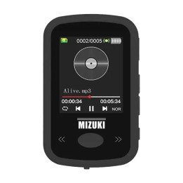 נגן MP3 בנפח 32GB כולל הקלטה ותפריט עברית בצבע שחור Mizuki MIZ-S65BT