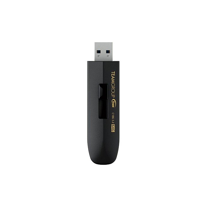 זכרון נייד Team Group C186 USB 3.2 Gen1 – בנפח 64GB – עם מנגנון סליידר