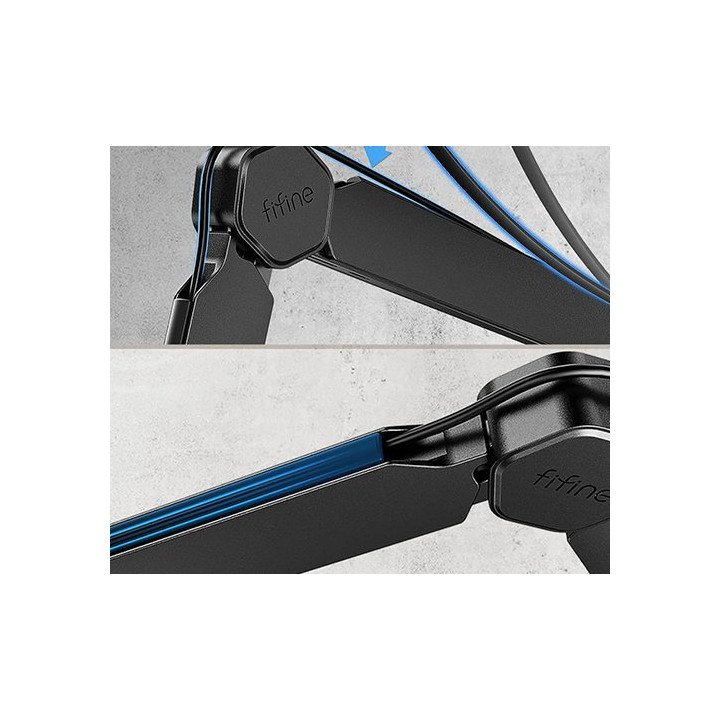 זרוע למיקרופון Fifine BM66 Microphone Boom Arm Stand בצבע שחור