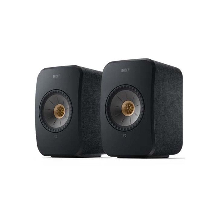 זוג רמקולים אלחוטיים Wireless HiFi Speakers LSX II KEF בצבע שחור