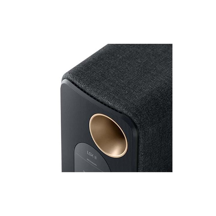 זוג רמקולים אלחוטיים Wireless HiFi Speakers LSX II KEF בצבע שחור