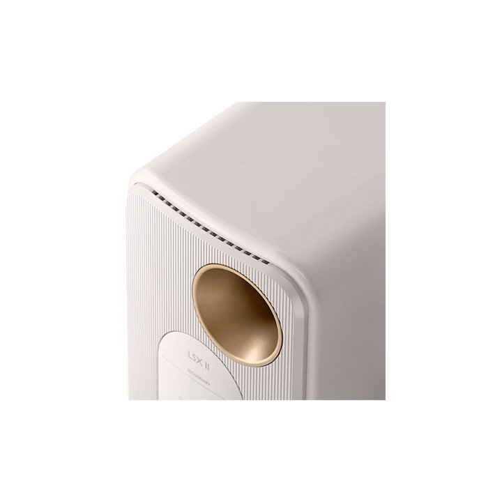 זוג רמקולים אלחוטיים Wireless HiFi Speakers LSX II KEF בצבע לבן