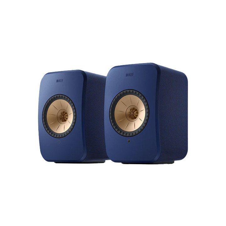 זוג רמקולים אלחוטיים Wireless HiFi Speakers LSX II KEF בצבע כחול