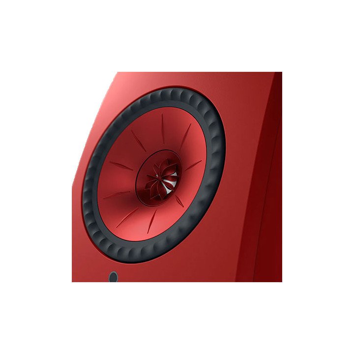 זוג רמקולים אלחוטיים Wireless HiFi Speakers LSX II KEF בצבע אדום