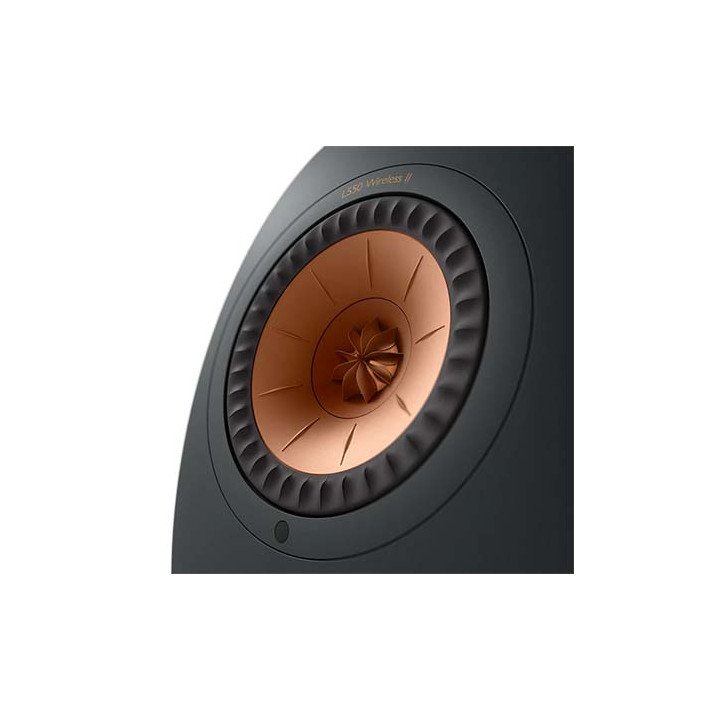 רמקולים מוגברים מדפיים אלחוטיים KEF LS50 Wireless II בצבע שחור