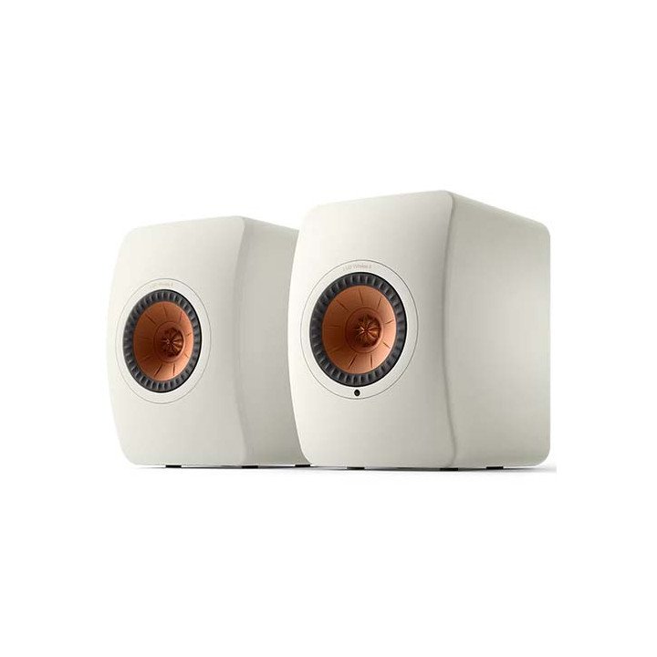 רמקולים מוגברים מדפיים אלחוטיים KEF LS50 Wireless II בצבע לבן