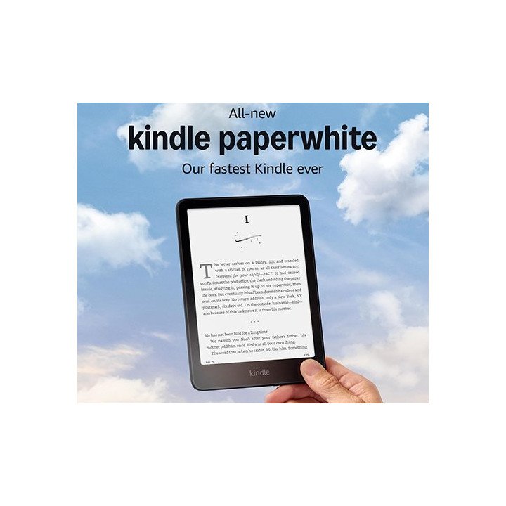 קורא ספרים אלקטרוני קינדל Kindle Paperwhite 16GB דור 12 – צבע שחור