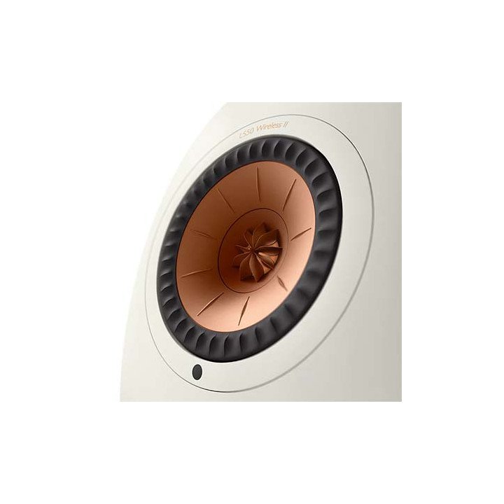 רמקולים מוגברים מדפיים אלחוטיים KEF LS50 Wireless II בצבע לבן